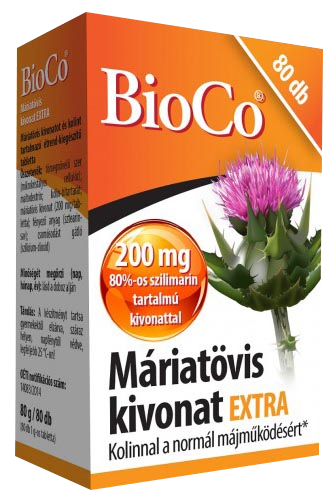 Máriatövis kivonat extra kapszula 80 db BioCo